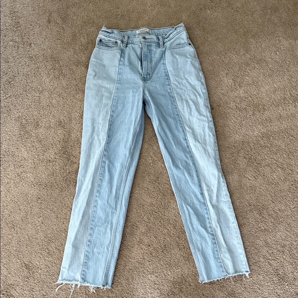Abercrombie & Fitch Two Toned Straight Leg Jeans